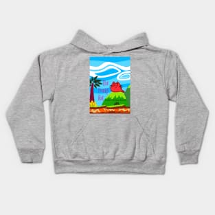 The Funky Kat Creative Wellness Retreat poster Kids Hoodie